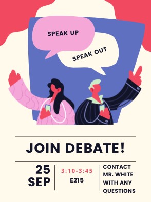 LSE Debate Meeting Flyer