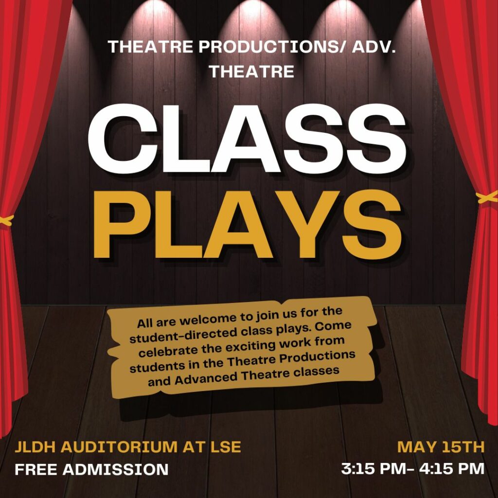 May 2025 LSE Theatre Production flyer