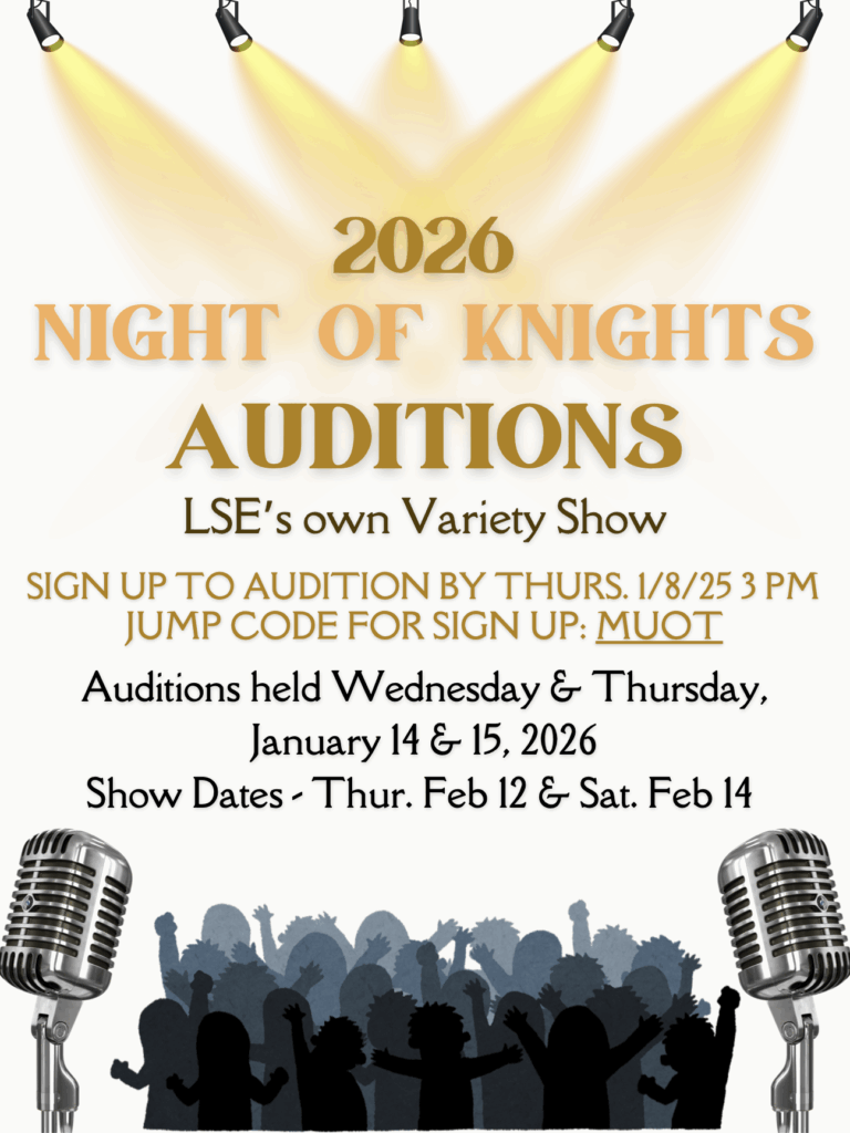 2026 Night of Knights Audition Flyer
